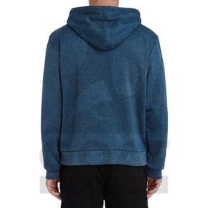 เสื้อฮู้ดดี้สตรีทแวร์ผ้าฟลีซผสมผ้าฝ้ายคุณภาพสูง ล้างด้วยกรด สำหรับผู้ชาย ระบายอากาศได้ดี ทรงปกติ - Product Image 5