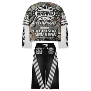 Conjunto Deportivo Informal de Invierno Unisex Personalizable 2025, Ligero, Estilo Urbano, Pantalón Holgado, 100% Algodón - Product Image 6