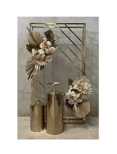 Handmade Iron <b>Gold</b> Color <b>Backdrop</b> Designer Triangle Design <b>Backdrop</b> For Wedding And Event Usage <b>Backdrop</b> - Product Image 4