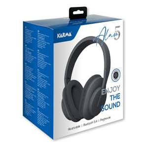 Karma ALAM 5 Auriculares Bluetooth con Micrófono, On-Ear y Over-Ear, Color Negro 0975864 - Product Image 2