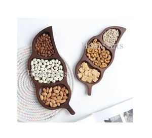 Assiette à fruits secs en bois de conception fantastique assiette à Dessert de taille personnalisée faite à la main pour accessoires de table - Product Image 2