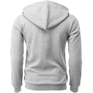 เสื้อฮู้ดมีซิปสำหรับผู้ชายเสื้อฮู้ดผ้าฝ้าย100% สีทึบซักได้บ็อกซี่แอซิดแอซิดกันแดดกำหนดได้เอง - Product Image 3