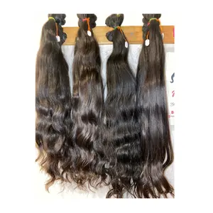 Wholesale Suppliers Double Drawn Raw Indian Hair with Smooth Texture Remy Virgin Human Hair For Sale By Exporters