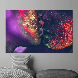 Beso Sensual: Decoración de Pared con Impresión Artística en Lienzo, Lienzo Enrollado - Product Image 1