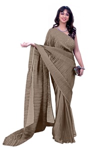 À la mode classique lourd doux noir Rangoli tissu séquence travail Saree dernière conception indienne pour les filles de fête en vente de l'Inde - Product Image 3