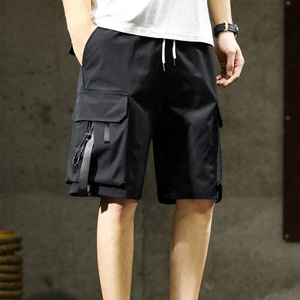 Shorts décontractés de course à pied pour hommes, pantalons de plage à séchage rapide avec poches à rabat avec ruban, décoration à motif de service OEM - Product Image 5