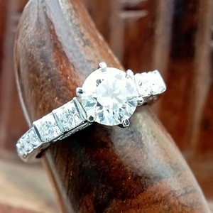 Custom Fancy Solitaire Engagement Wedding Anniversary Ring Trendy 100% Satisfaction Gift VVS Moissanite 925 Sterling Silver GIA - Product Image 6