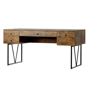 Mesa de escritura de madera de teca con cajones Escritorio de oficina moderno Oficina en casa Precio al por mayor PARA LA VENTA - Product Image 6