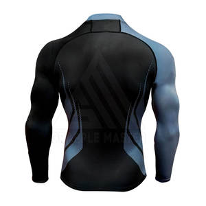 Ropa al aire libre Plain Dyed MMA Rush Guard Color personalizado Ligero MMA Rush Guard a bajo precio - Product Image 2