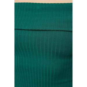 T-shirt décontracté à épaules dénudées, sexy, manches longues, respirant, coton et nylon, décorations florales et lettres, court, pour l'été, XS XL - Product Image 4