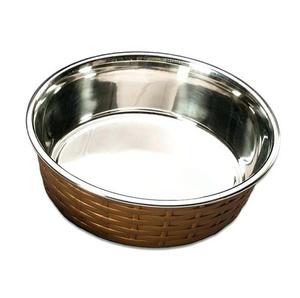 Bol à nourriture pour chien en acier inoxydable, écologique, moderne, fait à la main, forme arrondie, pour une utilisation en intérieur et en extérieur - Product Image 6