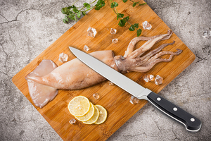 Wholesale Customized OEM ODM Cutlery Factory Professional Damascus Stainless Steel Kitchen <b>Slicing</b> Chef Knife With <b>Wood</b> Handle - Product Image 4