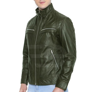 Veste en cuir pour homme, tendance streetwear, vêtements d'extérieur, vêtements d'hiver, vêtements en cuir durables, look classique - Product Image 4