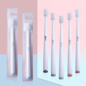 Brosse à dents manuelle à poils ultra-fins Fresh <span class=keywords><strong>Macaron</strong></span> avec manche en plastique et poignée antidérapante pour usage domestique - Product Image 6