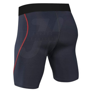 กางเกงขาสั้นรัดกล้ามเนื้อสำหรับผู้ชายไซส์ Xs ผ้าสแปนเด็กซ์ระบายอากาศได้ดีดีไซน์แบบทึบมีโลโก้ออกแบบได้ตามต้องการ - Product Image 4