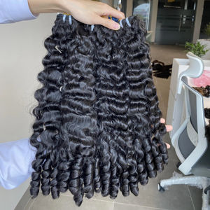 Eurasian 100% Cheveux Remy vietnamiens non transformés Kinky Curly Style 100% Extensions de tissage de cheveux humains - Product Image 1