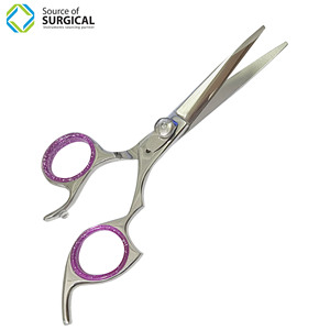Tijeras de peluquero, juego de tijeras de corte de pelo profesional, tijeras de adelgazamiento de dientes inversos de acero inoxidable Premium, peluquería B - Product Image 4