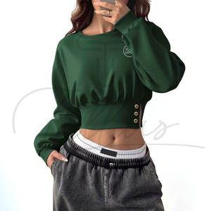 Sudadera de Mujer de Algodón 100% con Estampado Extra Grande, Diseño Nuevo, para Uso Casual, Transpirable, Venta Directa de Fábrica - Product Image 1