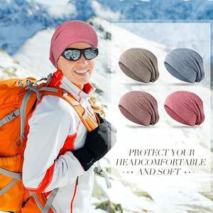 Venta al por mayor estilo desgastado Hombres Mujeres Moda Long Slouchy Beanie Sombreros Oversized Baggy Beanies Gorras para Unisex - Product Image 3