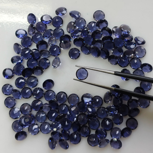 Iolita Natural de 5 mm, Corte Ovalado, Piedra Preciosa Suelta de la Mejor Calidad con Efectos Pleocróicos para la Fabricación de Joyas - Product Image 4