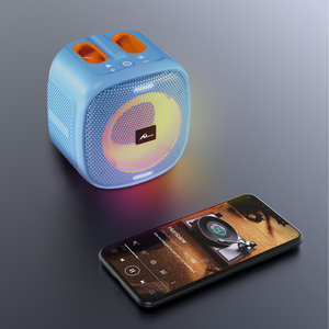 Digitalome SPA-105-3 <b>Portable</b> for Bluetooth <b>Speaker</b> <b>with</b> RGB LED Lighting and <b>Microphone</b> Home Wireless Battery Powered - Product Image 4