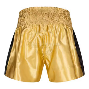Imprimir nuevo estilo logotipo personalizado súper elástico pantalones cortos de boxeo de secado rápido tela boxeo pantalones cortos de lucha en blanco - Product Image 2