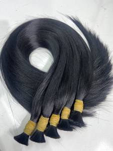 Venta caliente de extensiones de cabello a granel negro natural 100% cabello virgen vietnamita de la empresa Nasa - Product Image 4