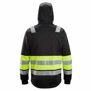 Hiver Personnalisé Salut Vis Réfléchissant Sécurité Travail Zip up Hoodie Hommes Sécurité Manches Longues Sécurité Zip up Hoodie - Product Image 6