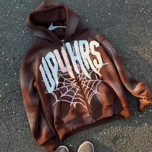 Novedad: Sudaderas con Capucha Casuales para Hombre, 100% Algodón, de Secado Rápido, Estilo Urbano, con Bolsillo Bordado en 3D y Diseño Único - Product Image 2