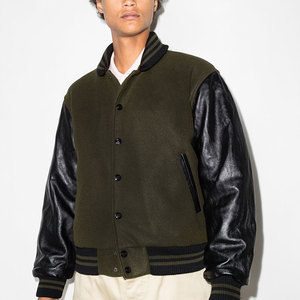 Top Trending Wholesale Custom Men's New Style <b>Fleece</b> Winter Varsity <b>Jackets</b> Baseball <b>Jacket</b> For Men Leather <b>Fleece</b> <b>Jackets</b> - Product Image 2