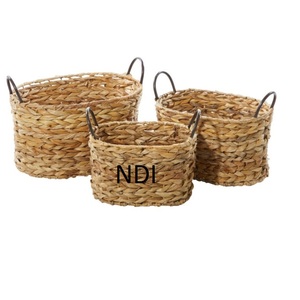 Panier arrondi de stockage de fruits écologique décoratif incurvé à la main panier de fruits design en bois de bambou vente chaude - Product Image 1
