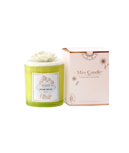 Personnalisé D10H10cm cylindre de verre parfumé Palm mélange bougies de cire pour la décoration de la maison prix d'usine Vietnam pour Noël - Product Image 1