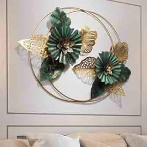 Arte de la pared de decoración creativa para el hogar, Hotel, sala de estar, dormitorio, decoración única, diseño de flores de Color negro, arte colgante montado en la pared - Product Image 3