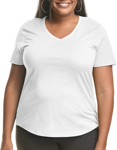 Camiseta de algodón 100% de alta calidad para mujer, camiseta blanca con estampado de letras, ropa informal transpirable para chica, camiseta de talla grande de Hip Hop - Product Image 1