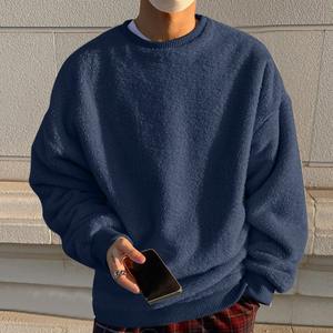 Sweat-shirt décontracté surdimensionné pour hommes de haute qualité 100% coton chemises pour hommes personnaliser la conception sweats à col rond - Product Image 3