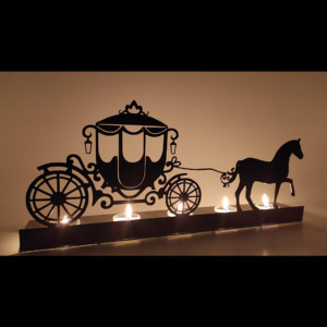 Porte-bougie en fer forgé personnalisé de luxe, moderne, fait à la main, pour la décoration de la maison à Pâques, bureau, salon - Product Image 6