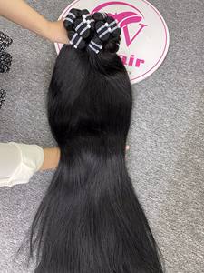 Paquetes de cabello crudo vietnamita recto Genius Weft 2024, cutícula intacta de alta calidad para mujeres negras, precios al por mayor - Product Image 3