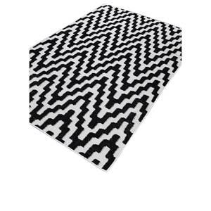 Alhambra - Alfombras de Lana Tejida Plana en Gris y Negro, Alfombras Geométricas y Abstractas para Pasillos y Habitaciones - ADWP-13075 - Product Image 2