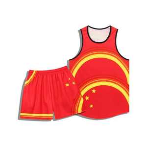 Uniforme de basket-ball réversible du fournisseur en gros, maillot de sport à motif personnalisé pour garçons, ensembles de nouveau design imprimés respirants - Product Image 2
