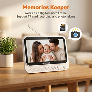 Monitor de Bebé Inalámbrico HD de 7.0 Pulgadas y 720P, Batería de 5000 mAh, PTZ, Audio Bidireccional, Visión Nocturna, Detección de Movimiento, 2.4 GHz FHSS - Product Image 5