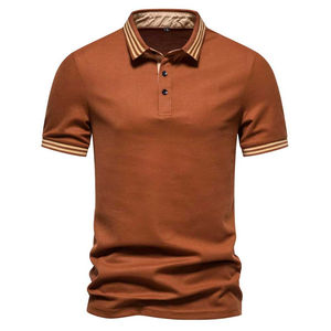Camisas para Hombre de Fabricación Profesional, Tejido Jersey Transpirable, Talla Grande, Color Único, 100% Algodón, Nuevo Diseño Más Vendido - Product Image 1