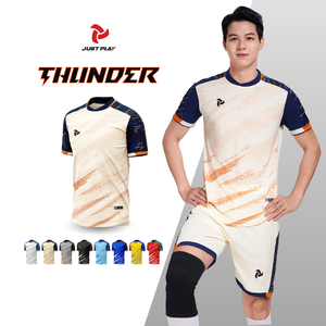 Nueva llegada personalizable de alta calidad Thunder Football/Soccer Jersey Set lavado equipo uniforme etiquetas personalizadas originales para adultos - Product Image 2