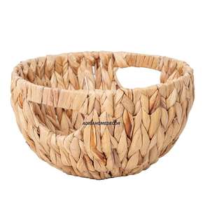 Cesta de Almacenamiento Apilable de Mimbre de Primera Calidad, Tejida con Yute, Biodegradable, con Aspecto de Ratán, Redonda - Product Image 3