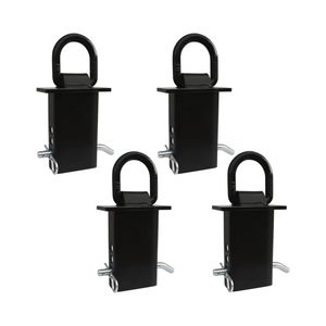Anneau <span class=keywords><strong>en</strong></span> <span class=keywords><strong>D</strong></span> amovible pour remorque, robuste, 16 200 lb, avec boulon de sécurité et écrou de fixation pour camions à plateau et remorques, lot de 4 - Product Image 1