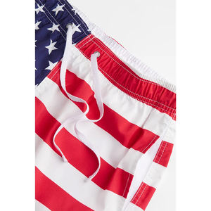 Venta al por mayor de alta calidad logotipo personalizado e impresión de formación 100% poliéster de doble capa de compresión de los hombres cortos - Product Image 6