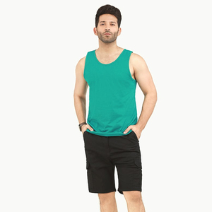 Vêtements de sport surdimensionnés de bonne qualité pour hommes, faits sur mesure, débardeur de fitness tricoté et respirant, prix d'usine - Product Image 1