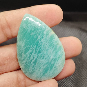 UDGEMS Modelo 587 Cabujón de Amazonita Verde Natural en Forma de Pera, Piedra Preciosa Suelta para Joyería, Tamaños Variados - Product Image 1