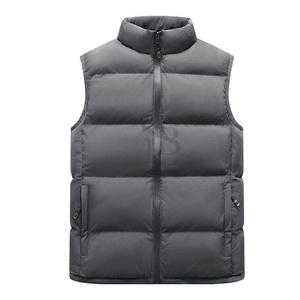 Chaleco acolchado de invierno para hombre 2025 burbuja brillante impermeable sin mangas transpirable ligero prendas de vestir exteriores logotipo personalizado chaleco acolchado - Product Image 3