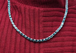 สร้อยคอตัดรูปม้าทัวร์มาลีนแบบหลาย Paraiba ได้รับการรับรองจากร้าน IGI เครื่องประดับงานแต่งงานของขวัญวันครบรอบปาร์ตี้สำหรับภรรยาดีไซน์เนอร์ - Product Image 2