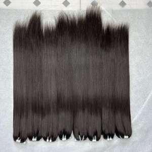 Extensions de cheveux naturels, mèches lisses, provenant d'un fournisseur vietnamien, cheveux vierges bruts, directement de l'usine, personnalisables, SOLDES DE NOËL - Product Image 2